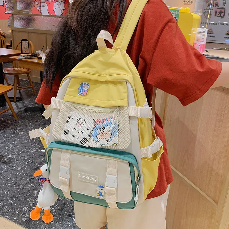 Schoolbag Female Korean Ulzzang Small Fresh Color Contrast Leisure High School Student Backpack Japanese Ins Lovely Schoolbag
Schoolbag Female Korean Ulzzang Small Fresh Color Contrast Leisure High School Student Backpack Japanese Ins Lovely Schoolbag