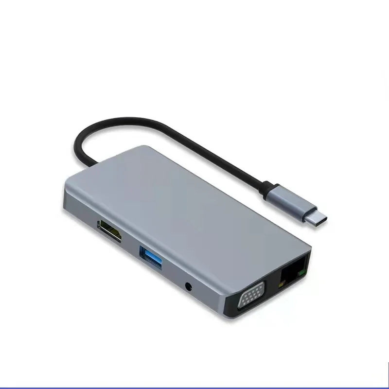 9 In 1 USB Type C Hub To HDMI-Compatible 4K VGA HUB Docking Station RJ45 Lan Ethernet SD TF For USB Hub Adapter
9 In 1 USB Type C Hub To HDMI-Compatible 4K VGA HUB Docking Station RJ45 Lan Ethernet SD TF For USB Hub Adapter