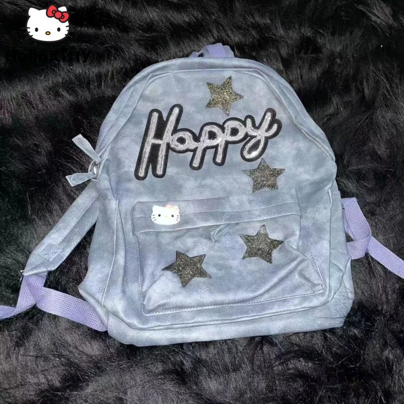 Sanrio Hello Kitty Bags KT Punk Style Large Capacity Backpack Women Versatile Backpacks Y2k Student Schoolbag Trend Shoulder Bag 
Sanrio Hello Kitty Bags KT Punk Style Large Capacity Backpack Women Versatile Backpacks Y2k Student Schoolbag Trend Shoulder Bag