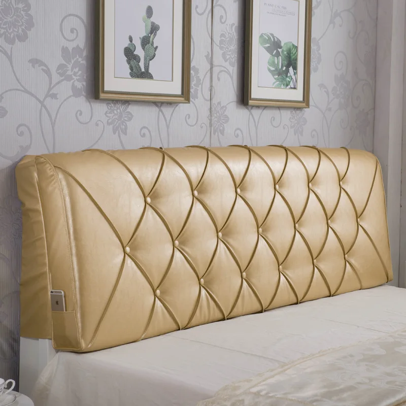 Bedside Cushion Removable and Washable Fabric Leather Headboard Soft Cover 
Bedside Cushion Removable and Washable Fabric Leather Headboard Soft Cover