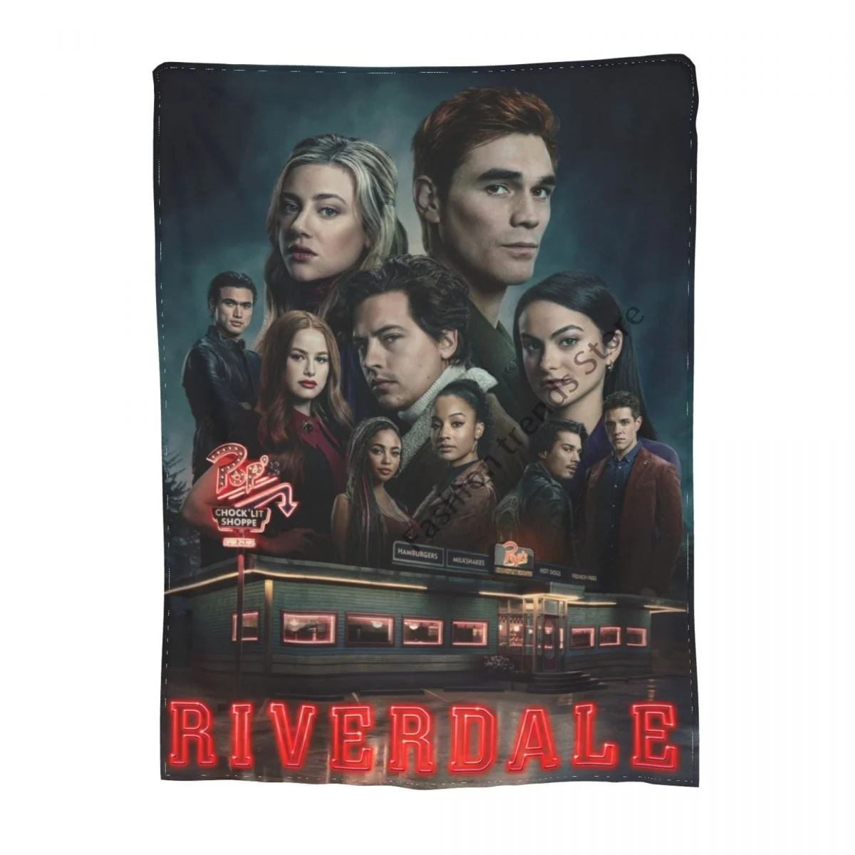 

3D Riverdale Print Fleece Blanket For Beds Thick Quilt Fashion Bedspread Sherpa Throw Blanket Adults Kids On The Sofa