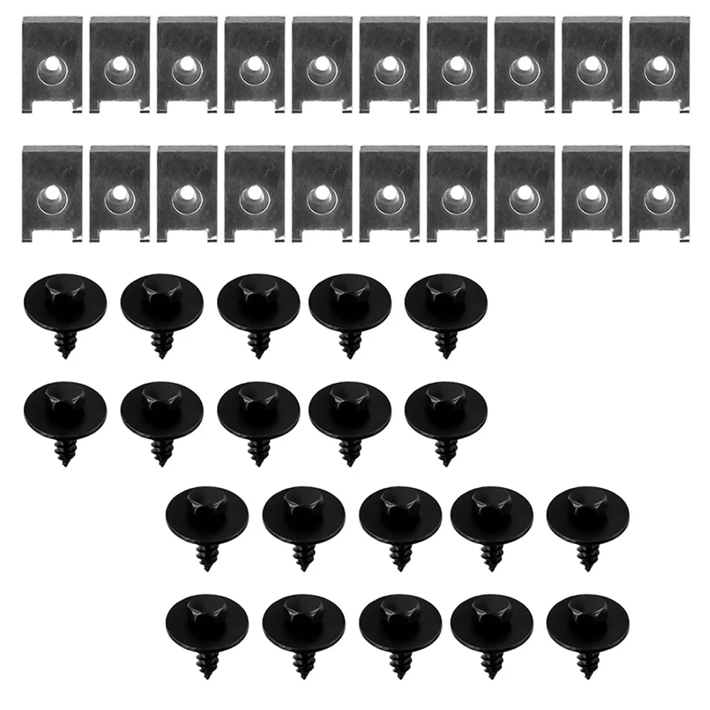 40pcs U Shape Clips Hex Nut Bolt Screws Set For BMW Bumper Fender Liner Retainer Rivet Undertray Splash Guard Auto Fastener
40pcs U Shape Clips Hex Nut Bolt Screws Set For BMW Bumper Fender Liner Retainer Rivet Undertray Splash Guard Auto Fastener