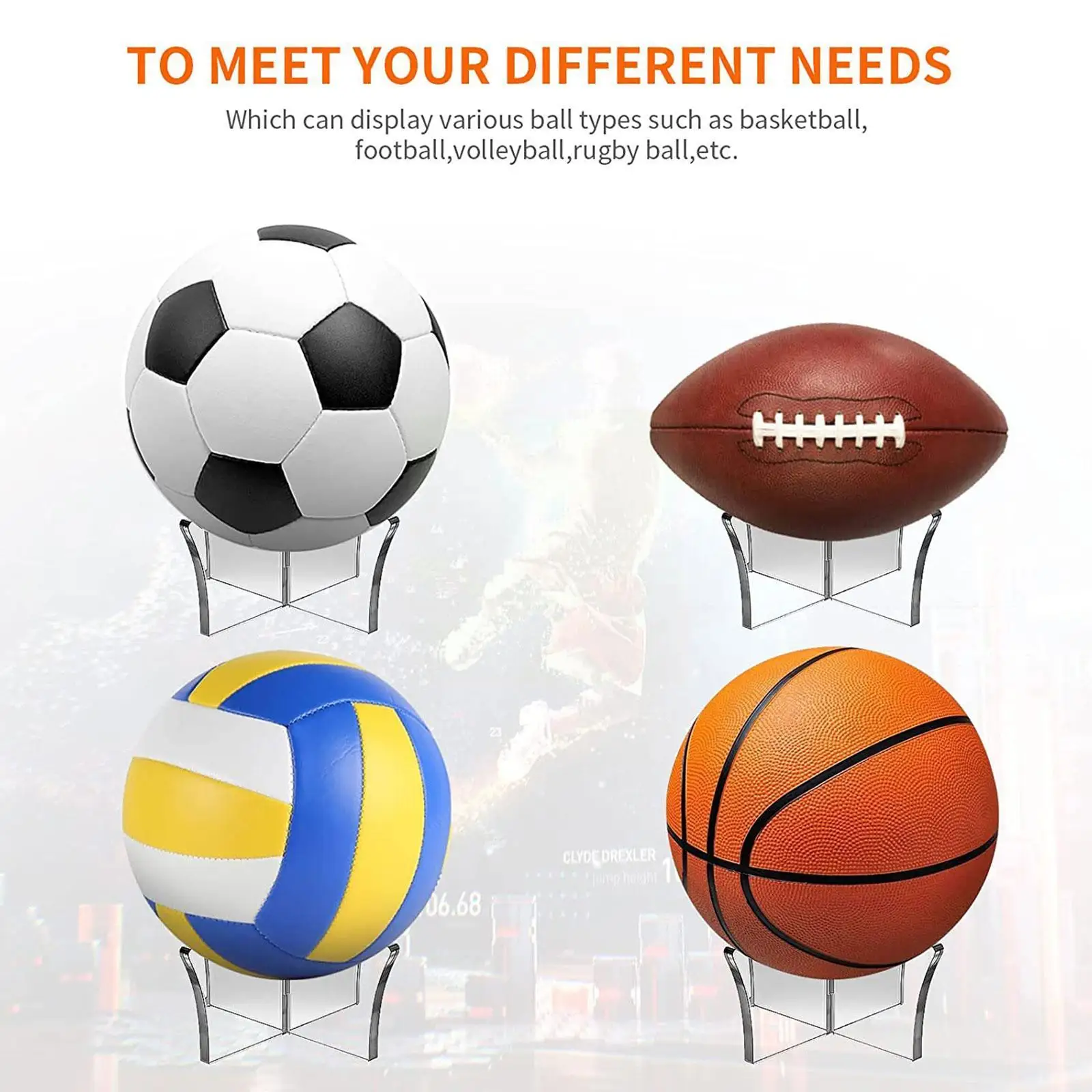 Clear Acrylic Ball Display Stand Basketball Football Holder Sport Rugby Basketball Display Ball Accessories Stand Soccer M6v5
Clear Acrylic Ball Display Stand Basketball Football Holder Sport Rugby Basketball Display Ball Accessories Stand Soccer M6v5