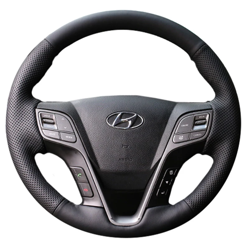 Чехол на руль для Hyundai ix45 Santa Fe 2013 2014 2015 2016, прошитый вручную, из черной кожи
Чехол на руль для Hyundai ix45 Santa Fe 2013 2014 2015 2016, прошитый вручную, из черной кожи