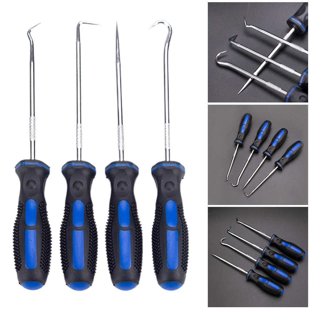 4pcs/ Set Car Pick Hook Tool O Ring Oil Seal Gasket Puller Remover Craft Hand Tools 45/90 Degree Straight Hook Full Hook 140mm
4pcs/ Set Car Pick Hook Tool O Ring Oil Seal Gasket Puller Remover Craft Hand Tools 45/90 Degree Straight Hook Full Hook 140mm