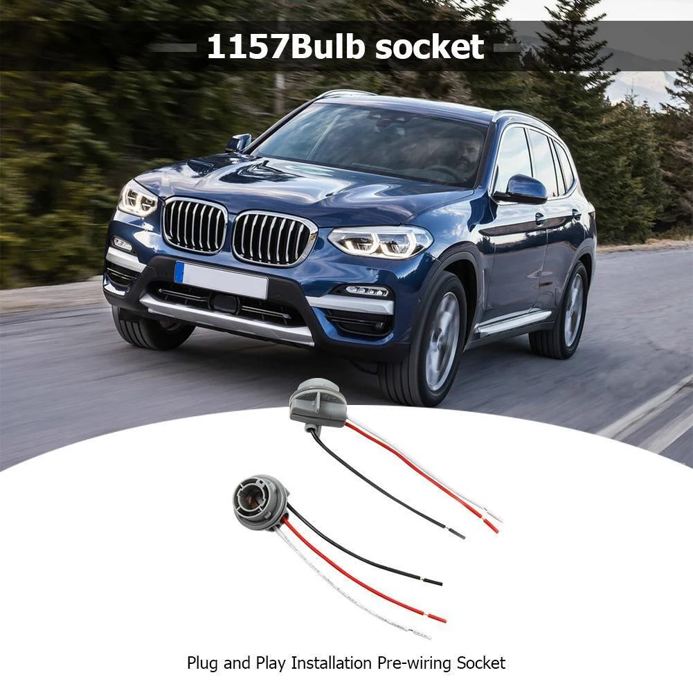 2pcs 1157 Bulb Socket BAY15D Lamp Holder 12V Adapter Base Connector Car Light Base LED Light Bulb Socket Wiring Connector
2pcs 1157 Bulb Socket BAY15D Lamp Holder 12V Adapter Base Connector Car Light Base LED Light Bulb Socket Wiring Connector