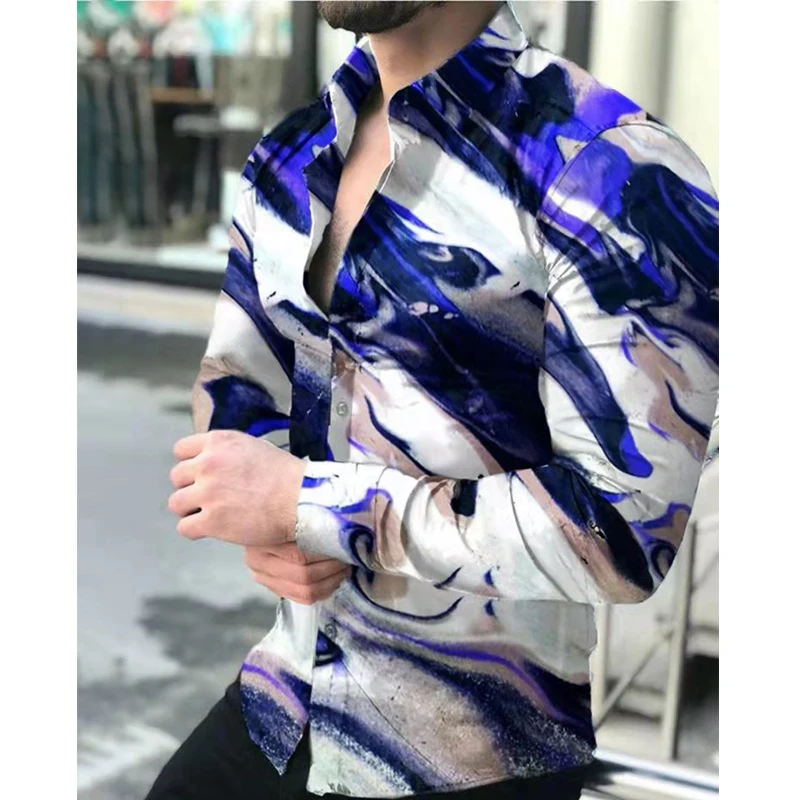 Spring New Men Shirt Vintaed Color Matching Printed Long Sleeved Autumn Oversize Blouses Thin Clothing Shirt For Men Tees Tops
Spring New Men Shirt Vintaed Color Matching Printed Long Sleeved Autumn Oversize Blouses Thin Clothing Shirt For Men Tees Tops