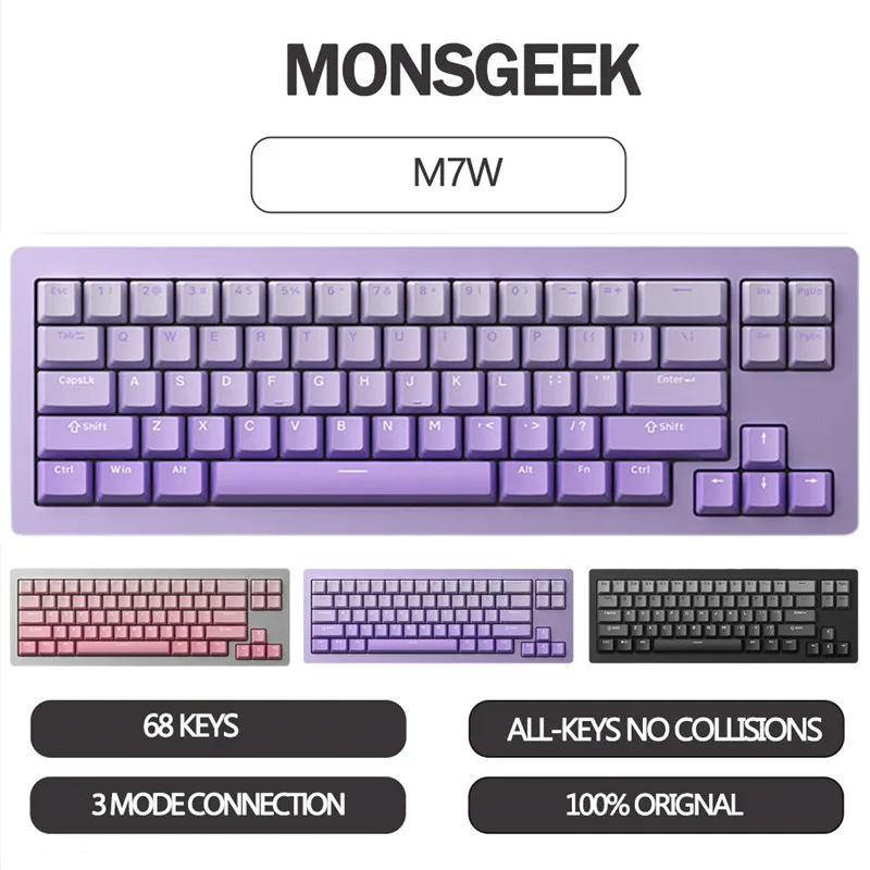 【Ready Stock】Monsgeek M7W 68 Keys Mechanical Keyboard 3 Mode Bluetooth Wireless Custom RGB Hot-Swap Aluminum CNC Body Keyboard
【Ready Stock】Monsgeek M7W 68 Keys Mechanical Keyboard 3 Mode Bluetooth Wireless Custom RGB Hot-Swap Aluminum CNC Body Keyboard