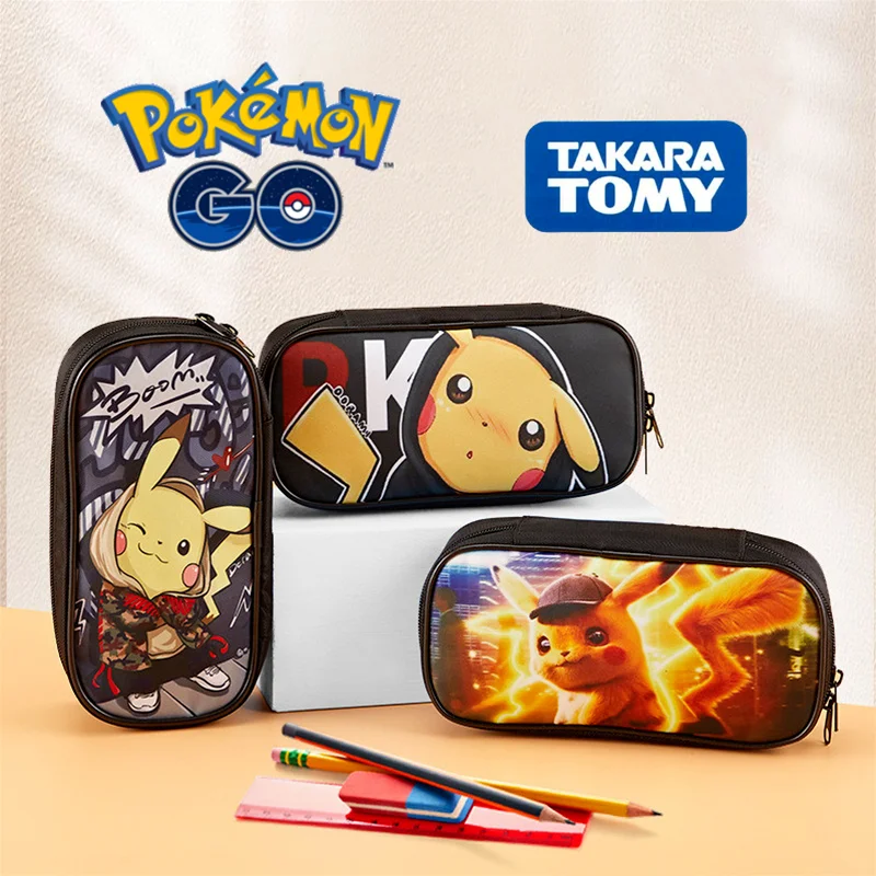 Pokemon Pikachu Creative Cartoon Pencil Bag Multifunctional Large Capacity Stationery Box Back To School Anime School Supplies
Pokemon Pikachu Creative Cartoon Pencil Bag Multifunctional Large Capacity Stationery Box Back To School Anime School Supplies