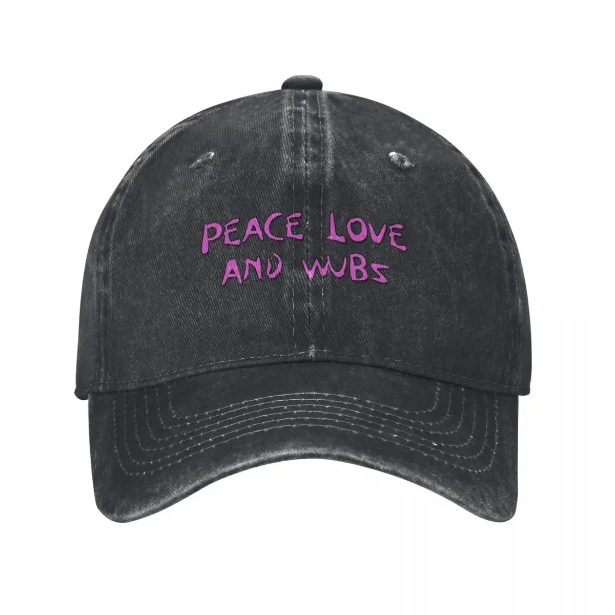 Бейсболка peace love and wubz забавная шапка черная Мужская роскошная женская пляжная