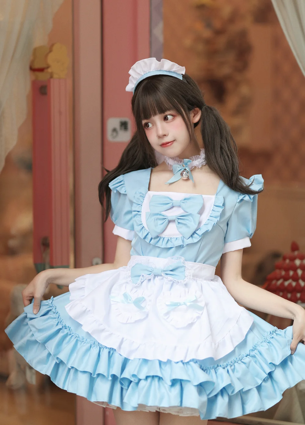 Anime Girl Lolita Pink Dress Cosplay Uniform Maid Style Evening Dress Cute Bow Costume Plus Size 5pcs Suit Free Shipping
Anime Girl Lolita Pink Dress Cosplay Uniform Maid Style Evening Dress Cute Bow Costume Plus Size 5pcs Suit Free Shipping