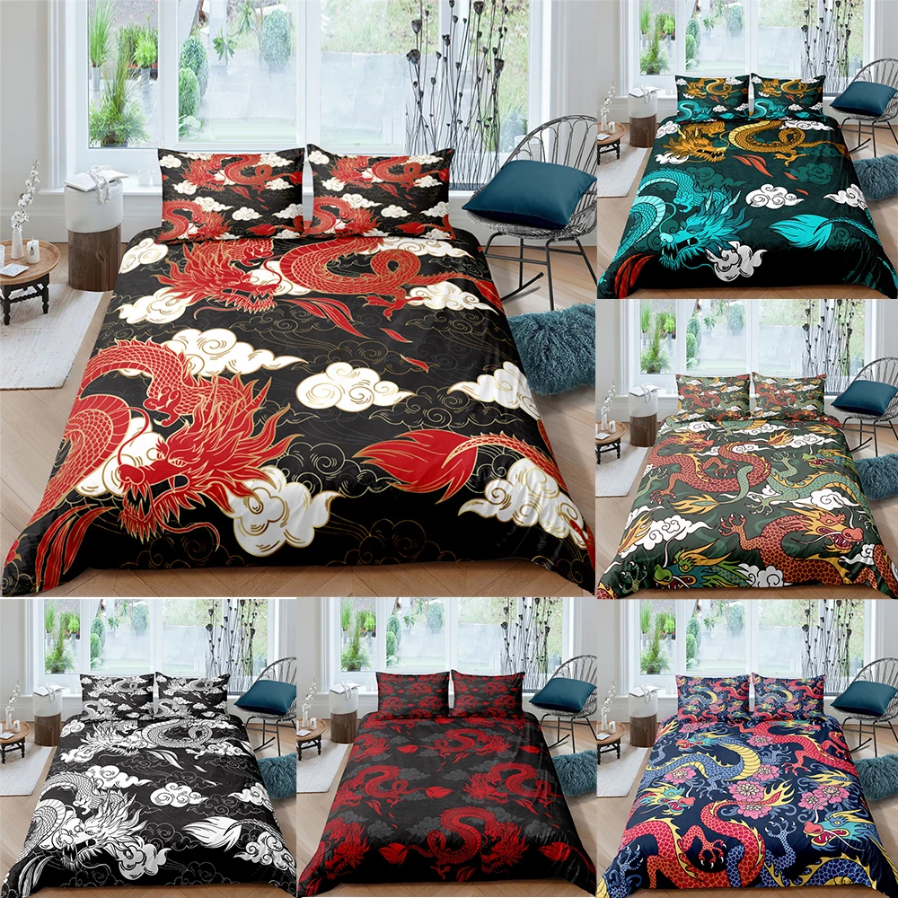 Bedding Set 3D Dragon Printing Bedclothes Duvet Cover Set Pillowcases Comforter Bed Sets King Queen Twin Single Home Textiles
Bedding Set 3D Dragon Printing Bedclothes Duvet Cover Set Pillowcases Comforter Bed Sets King Queen Twin Single Home Textiles