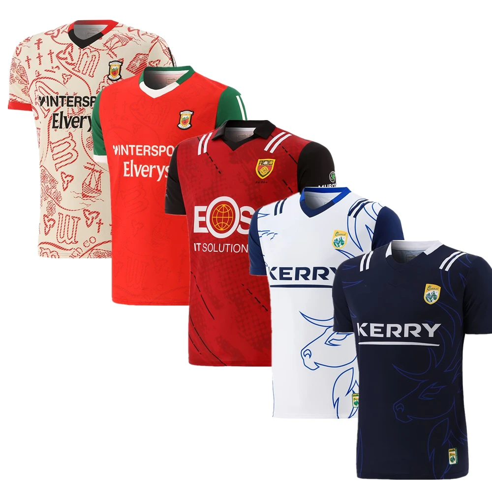 

2023 2024 GAA jersey KERRY Away Goalkeeper jerseys Antrim Cork LIMERICK Down Mayo shirt DERRY Ireland gaa t-shirt big size 5xl