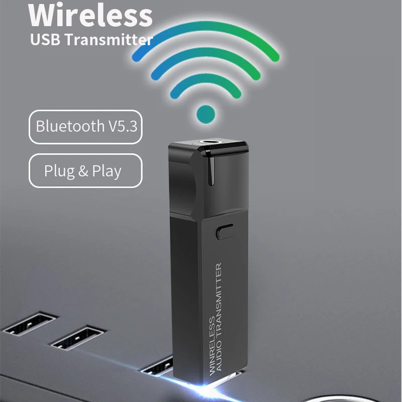 USB Bluetooth-передатчик APTX HD 3,5 мм Aux, беспроводной стерео адаптер, USB-накопитель, Бесплатная поддержка микрофона для ТВ, ПК
USB Bluetooth-передатчик APTX HD 3,5 мм Aux, беспроводной стерео адаптер, USB-накопитель, Бесплатная поддержка микрофона для ТВ, ПК
