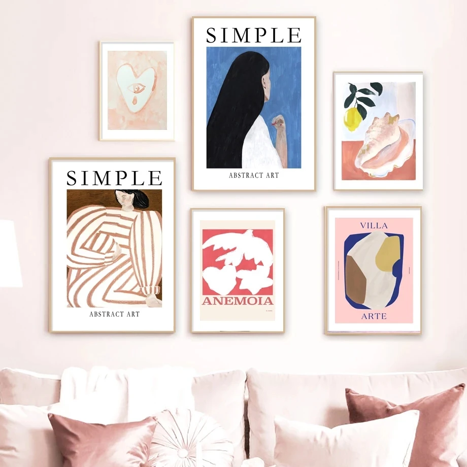 Abstract Girl Lines Heart Leafs Pigeon Oyster Shell Posters And Prints Wall Art Canvas Painting Pictures For Living Room Decor
Abstract Girl Lines Heart Leafs Pigeon Oyster Shell Posters And Prints Wall Art Canvas Painting Pictures For Living Room Decor