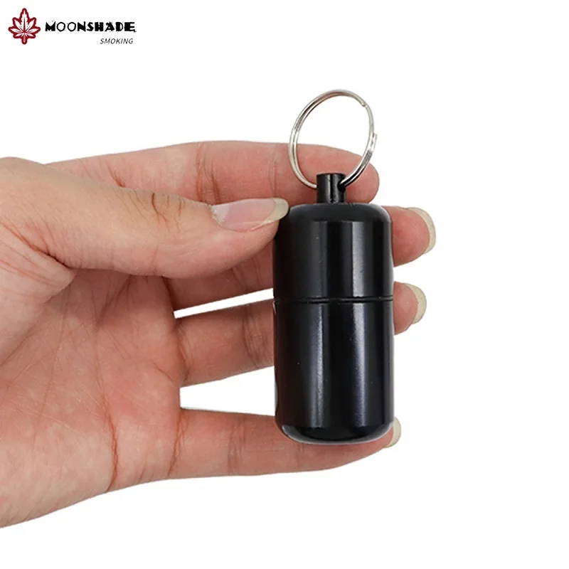 MOONSHADE High Quality Aluminum Alloy Small Storage Tube Keychain Capsule Toothpick Metal Jar Smoking Accessories
MOONSHADE High Quality Aluminum Alloy Small Storage Tube Keychain Capsule Toothpick Metal Jar Smoking Accessories