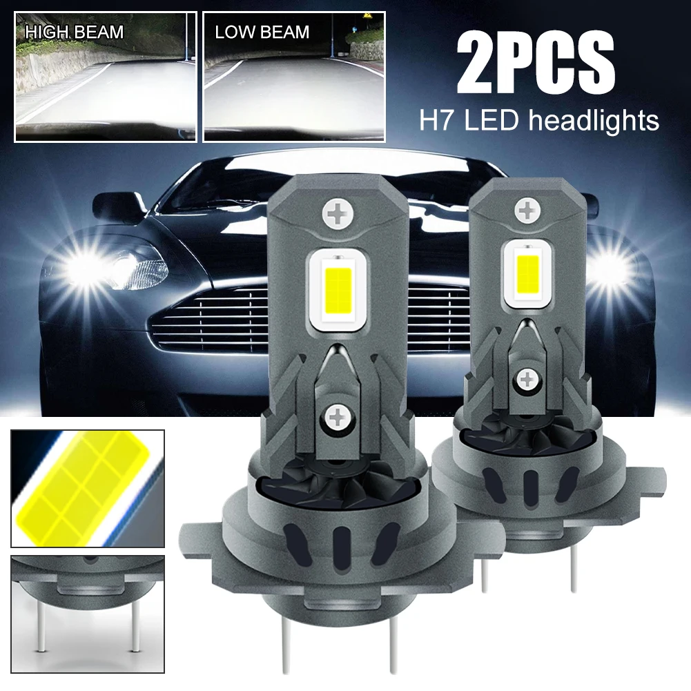 H7 LED Headlight 120W 18000LM 6000K Car Headlight Bulb Auto Fog Light High Power Car Diode Lamp IP68 Fast Cooling Fan 12V Light
H7 LED Headlight 120W 18000LM 6000K Car Headlight Bulb Auto Fog Light High Power Car Diode Lamp IP68 Fast Cooling Fan 12V Light