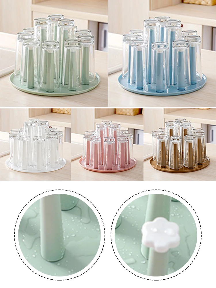 Plastic Cup Drying Rack Non-Slip Bottom Mug Tree Holder Organizer Rack Stand For Drinking Glass Plate Storage Tool For Kitchen
Plastic Cup Drying Rack Non-Slip Bottom Mug Tree Holder Organizer Rack Stand For Drinking Glass Plate Storage Tool For Kitchen