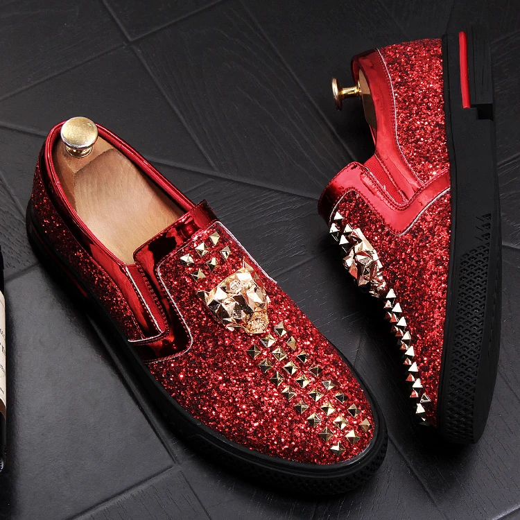 England Men's Loafers Shoes Slip-on Casual sliver Gold Brand New Handmade Sewing Metal Buckle Flats DropShipping
England Men's Loafers Shoes Slip-on Casual sliver Gold Brand New Handmade Sewing Metal Buckle Flats DropShipping