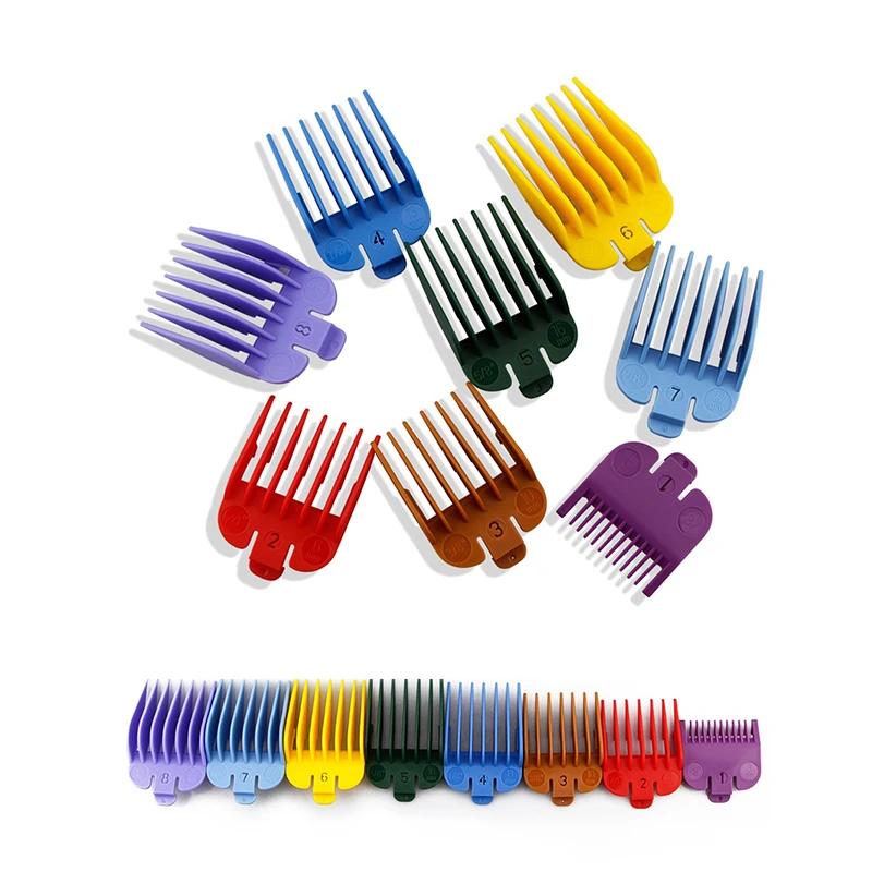 8 Pcs Universal Professional Cutting Guide Comb Clipper Limit Comb Guide Attachment For More Hair Trimmer Barber Accessories
8 Pcs Universal Professional Cutting Guide Comb Clipper Limit Comb Guide Attachment For More Hair Trimmer Barber Accessories