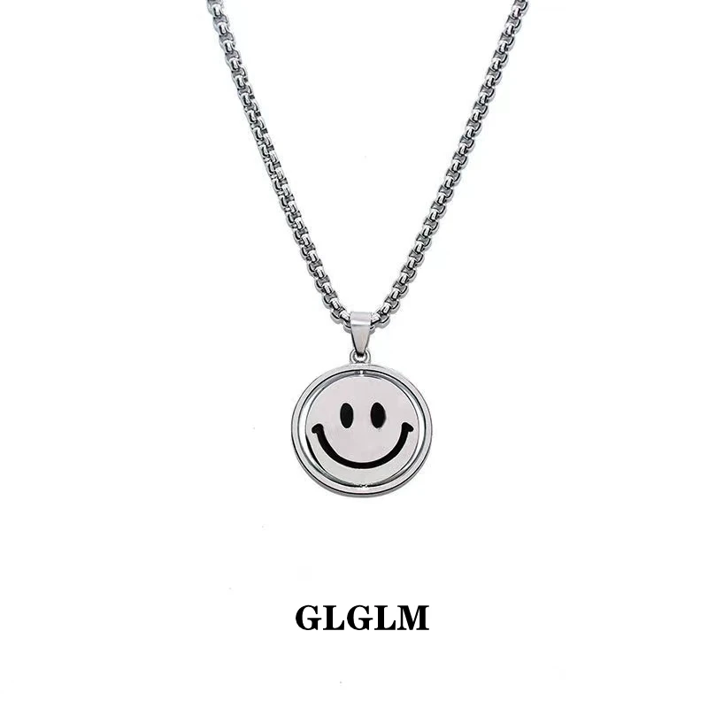 Ожерелье glglglm в стиле хип-хоп с улыбающимся лицом, мужское модное простое колье из нержавеющей стали, мужское ожерелье, ювелирное изделие в подарок
Ожерелье glglglm в стиле хип-хоп с улыбающимся лицом, мужское модное простое колье из нержавеющей стали, мужское ожерелье, ювелирное изделие в подарок