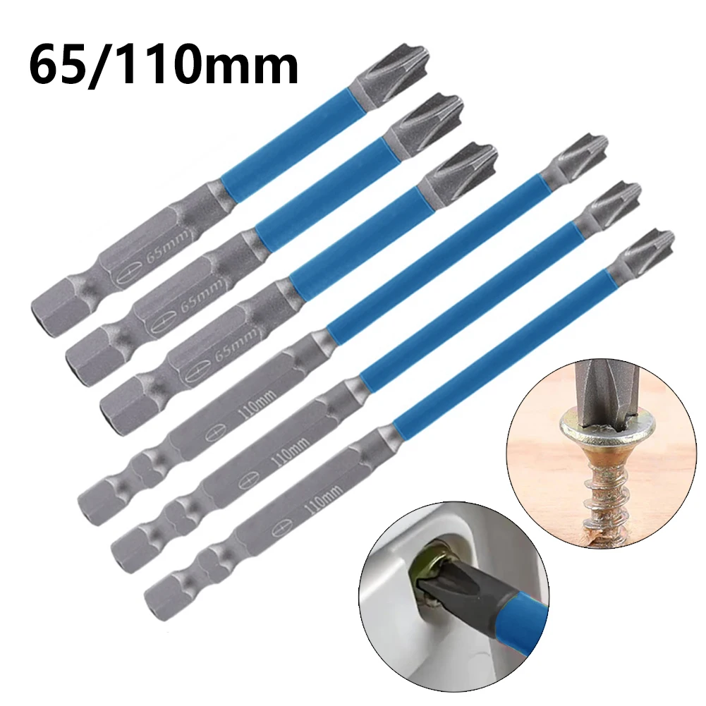 6PC 65/110mm Magnetic Special Slotted Cross Screwdriver Bit For FPH2 Socket Switch Electrician Power Tool Accessory
6PC 65/110mm Magnetic Special Slotted Cross Screwdriver Bit For FPH2 Socket Switch Electrician Power Tool Accessory