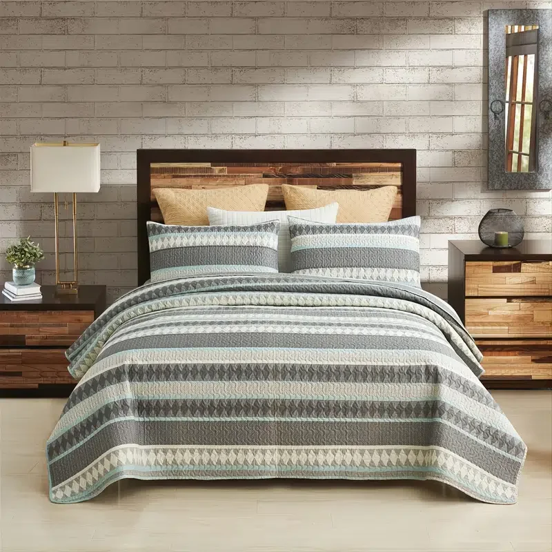3pcs Quilt Sets With 2 Pillow Shams - Boho Reversible Soft And Lightweight Quilt, Bedding Coverlet Set, Queen/King
3pcs Quilt Sets With 2 Pillow Shams - Boho Reversible Soft And Lightweight Quilt, Bedding Coverlet Set, Queen/King