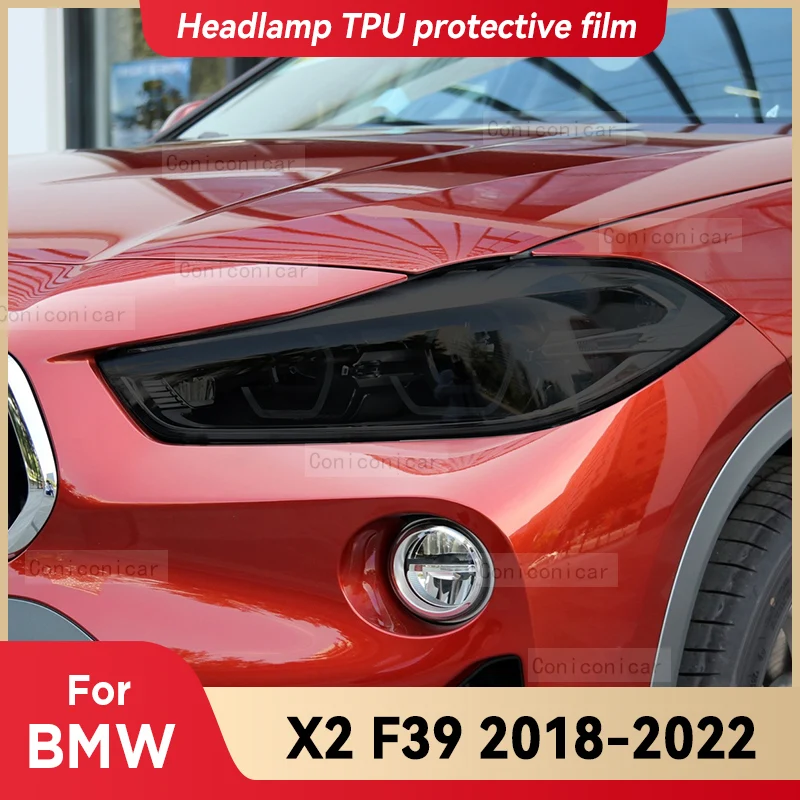 Для BMW X2 F39 2018-2022, автомобильная фара, дымчатый черный цвет, внешняя фотография, изменение цвета, наклейка, аксессуары
Для BMW X2 F39 2018-2022, автомобильная фара, дымчатый черный цвет, внешняя фотография, изменение цвета, наклейка, аксессуары