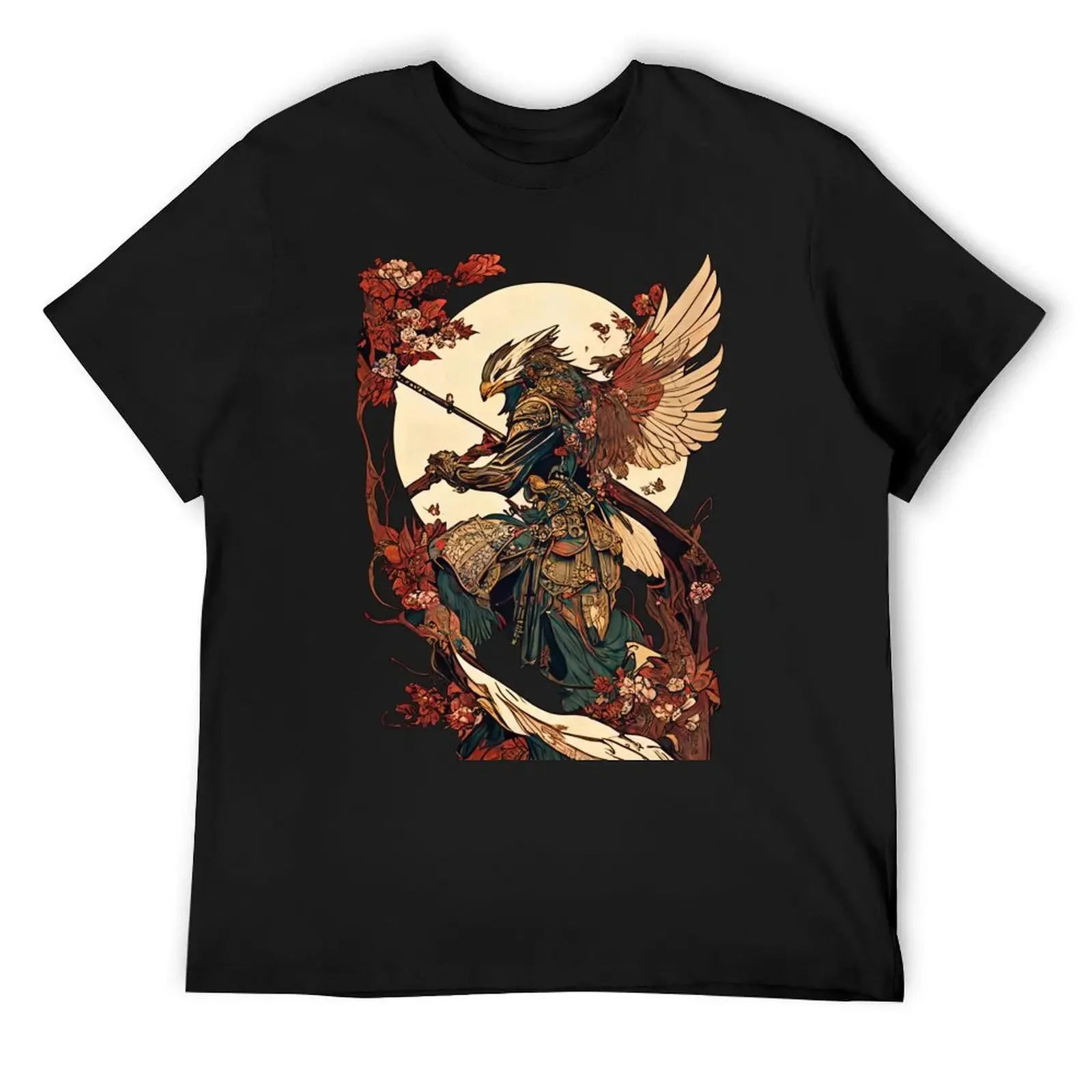 Футболка Eagle Warrior Samurai Vintage Art Nouveau для мальчика незаменимая футболка мужские