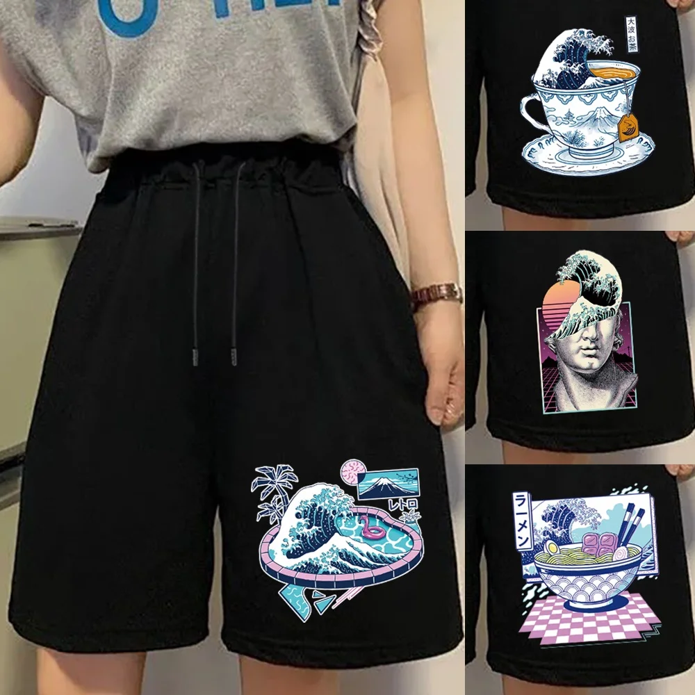 Summer Shorts for Woman Summer Casual Sports Stretch Comfortable Straight Breathable Shorts Wave Printed Clothing Sweathshorts 
Summer Shorts for Woman Summer Casual Sports Stretch Comfortable Straight Breathable Shorts Wave Printed Clothing Sweathshorts