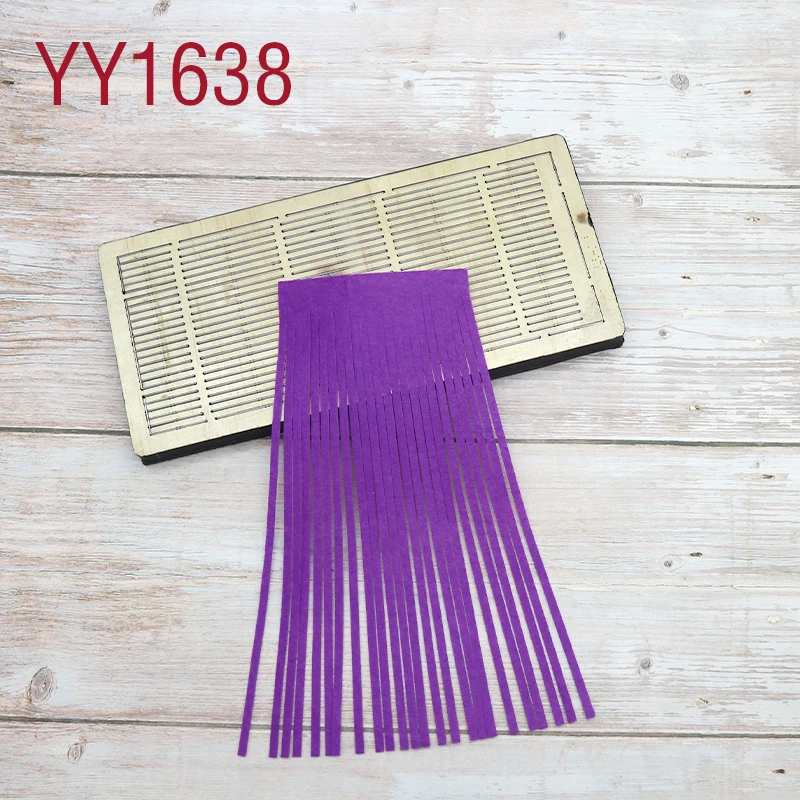 Tassel die cutting knife die wood YY1638 is suitable for all the die-cutting machines on the market
Tassel die cutting knife die wood YY1638 is suitable for all the die-cutting machines on the market