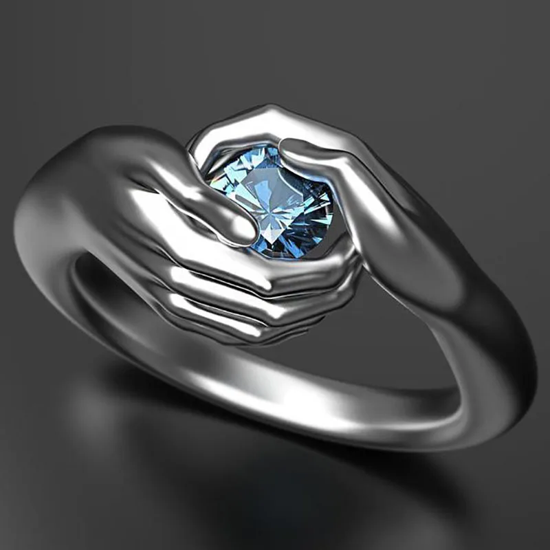 Fashion Love Hug Blue Glass Filled Ring for Women Round Glass Filledia Ring Wedding Band Engagement Bridal Jewelry Anniversary
Fashion Love Hug Blue Glass Filled Ring for Women Round Glass Filledia Ring Wedding Band Engagement Bridal Jewelry Anniversary
