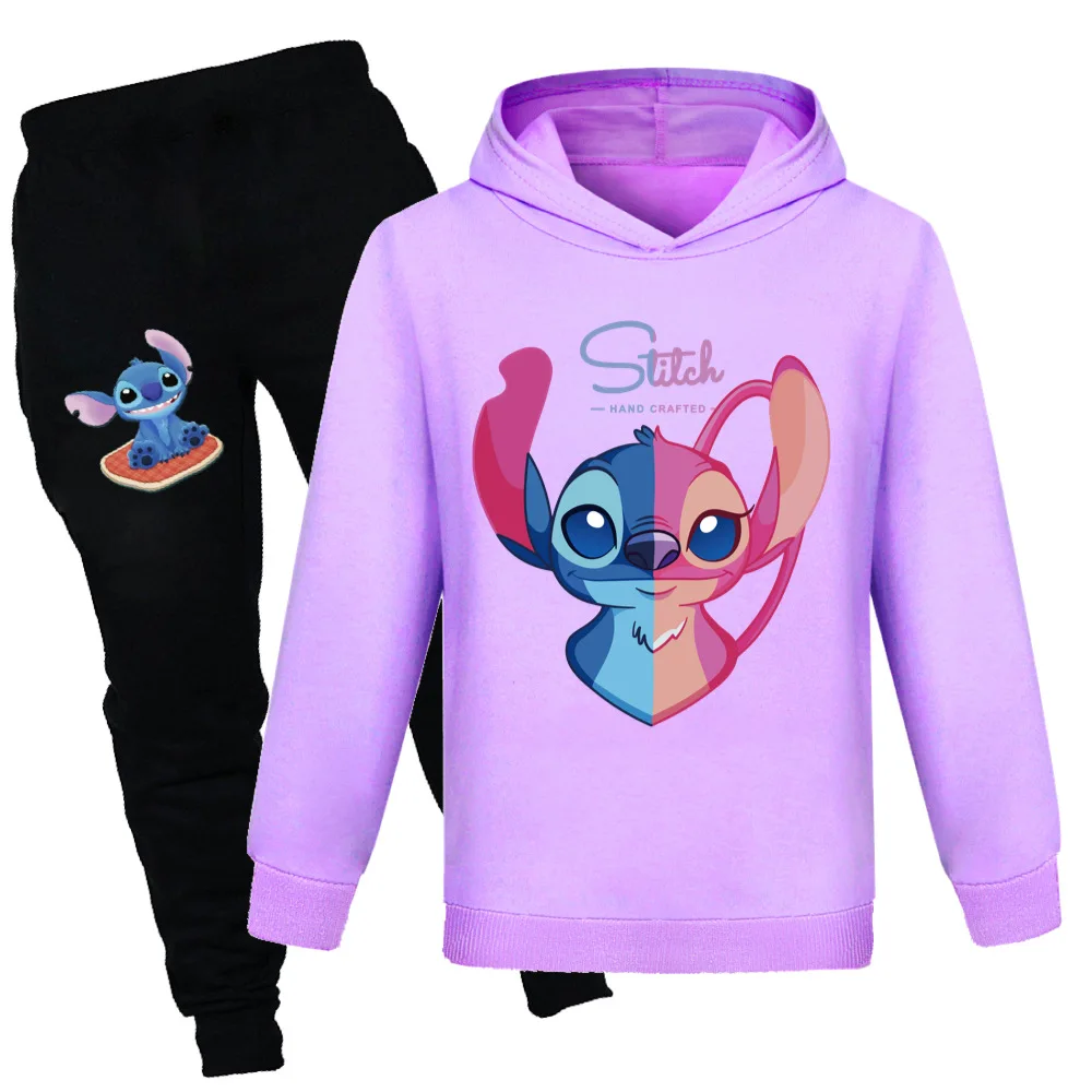 Autumn Baby Boys Girls Disney Stitch Clothing Sets Children Cotton Long Sleeve T-shirt+Pants Suits Kids Clothes Sportswear
Autumn Baby Boys Girls Disney Stitch Clothing Sets Children Cotton Long Sleeve T-shirt+Pants Suits Kids Clothes Sportswear