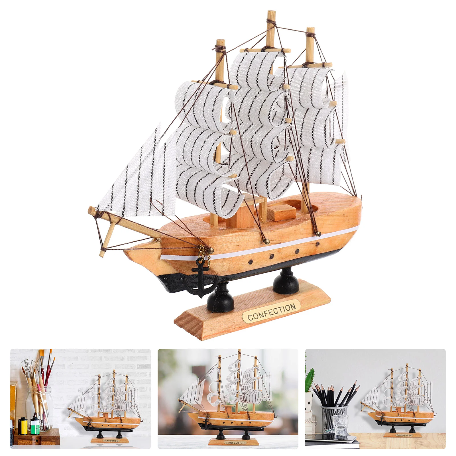 Sailboat Ornament Wooden Decor Decoration Boat Ship Mini Sailing Model Shape Pirate Desktop Unsinkable Miniature Nautical
Sailboat Ornament Wooden Decor Decoration Boat Ship Mini Sailing Model Shape Pirate Desktop Unsinkable Miniature Nautical