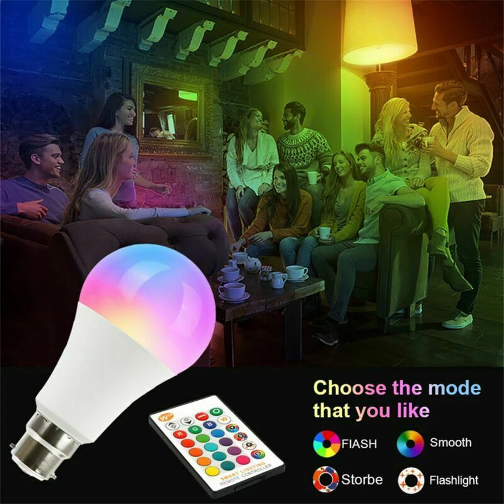E27 Smart Control Lamp Led RGB Light Dimmable 7W RGBW Led Lamp Colorful Changing Bulb Led Lampada RGBW White Decor Home
E27 Smart Control Lamp Led RGB Light Dimmable 7W RGBW Led Lamp Colorful Changing Bulb Led Lampada RGBW White Decor Home