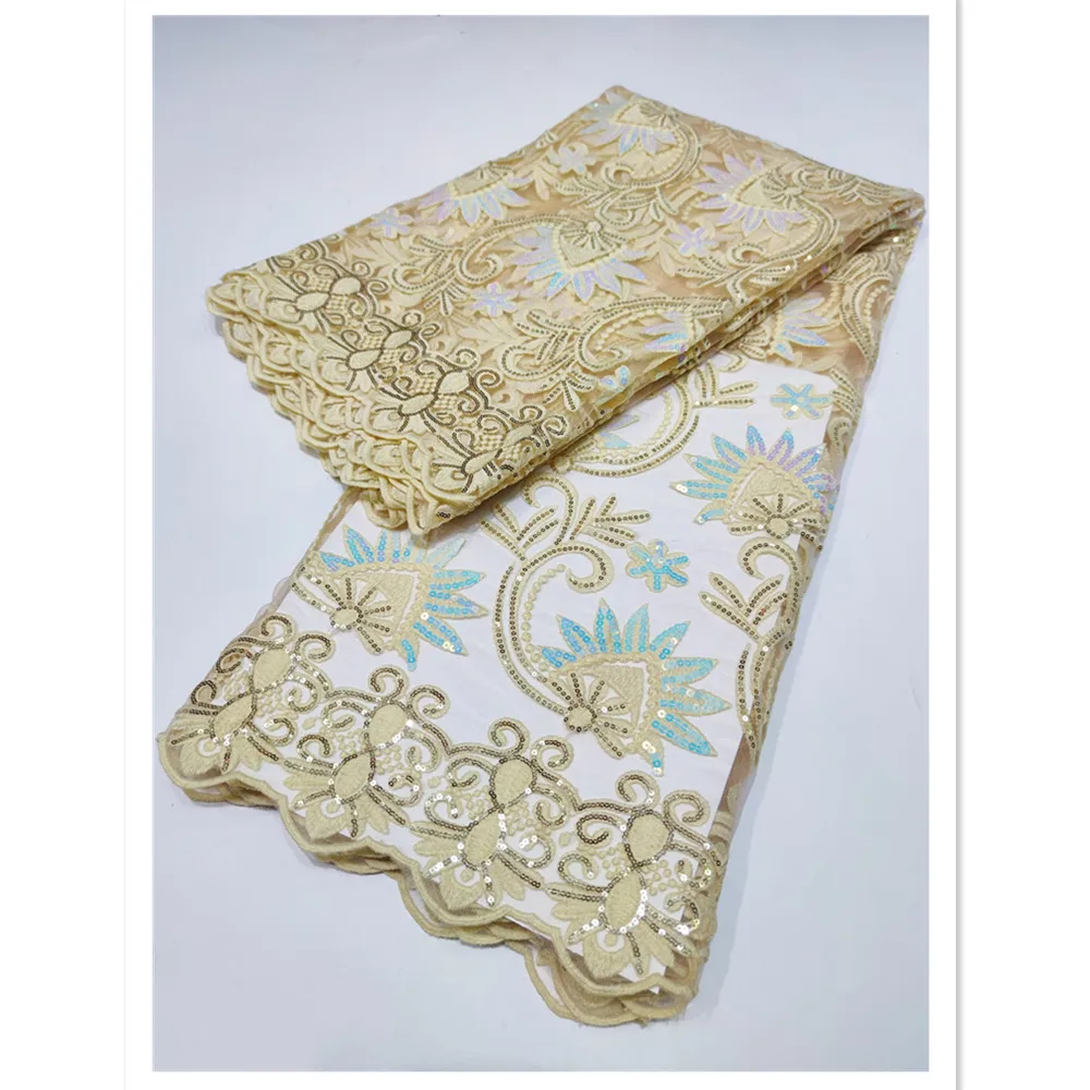 NI.AI African Lace Fabric Embroidery Mesh Tulle Lace With Sequin High Quality African French Net Lace For Wedding Party LY677
NI.AI African Lace Fabric Embroidery Mesh Tulle Lace With Sequin High Quality African French Net Lace For Wedding Party LY677