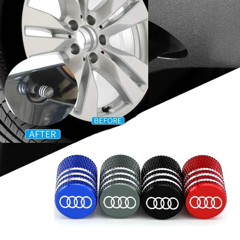 Колпачки для клапанов с логотипом Audi Sline S3 S4 S5 S6 S8 A3 A4 A5 A6 A7 A8 16 мм * 11 декоративные