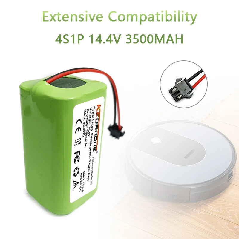 High Capacity Lithium Battery 14.4V 3500mAh 4000mAh For ILIFE A4 A4s V7 A6 V7s Plus ILife 4S1P Full Capacity Robot Vacuum
High Capacity Lithium Battery 14.4V 3500mAh 4000mAh For ILIFE A4 A4s V7 A6 V7s Plus ILife 4S1P Full Capacity Robot Vacuum
