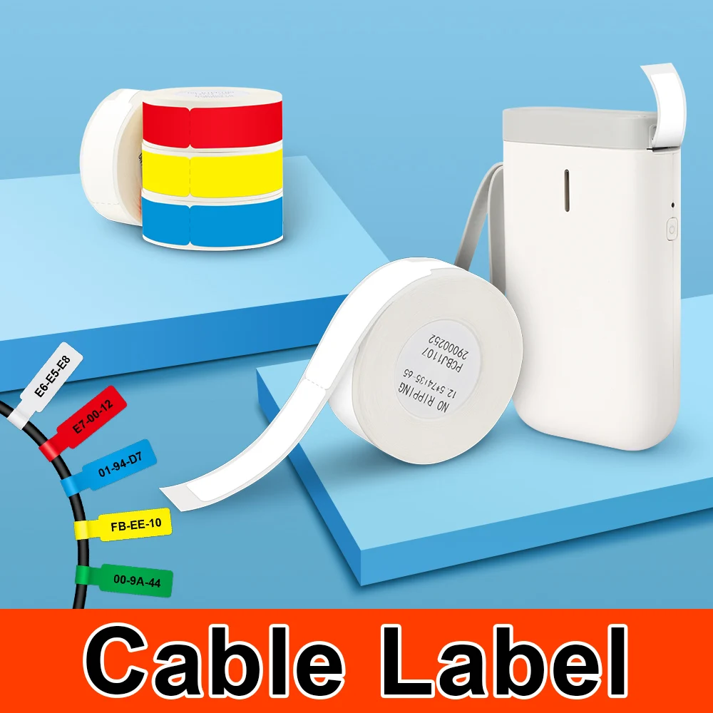 Niimbot D11 Label Sticker Waterproof self-adhesive D11 D110 White Thermal Label Cable Label for Niimbot D11 Printer to DIY Tapes
Niimbot D11 Label Sticker Waterproof self-adhesive D11 D110 White Thermal Label Cable Label for Niimbot D11 Printer to DIY Tapes