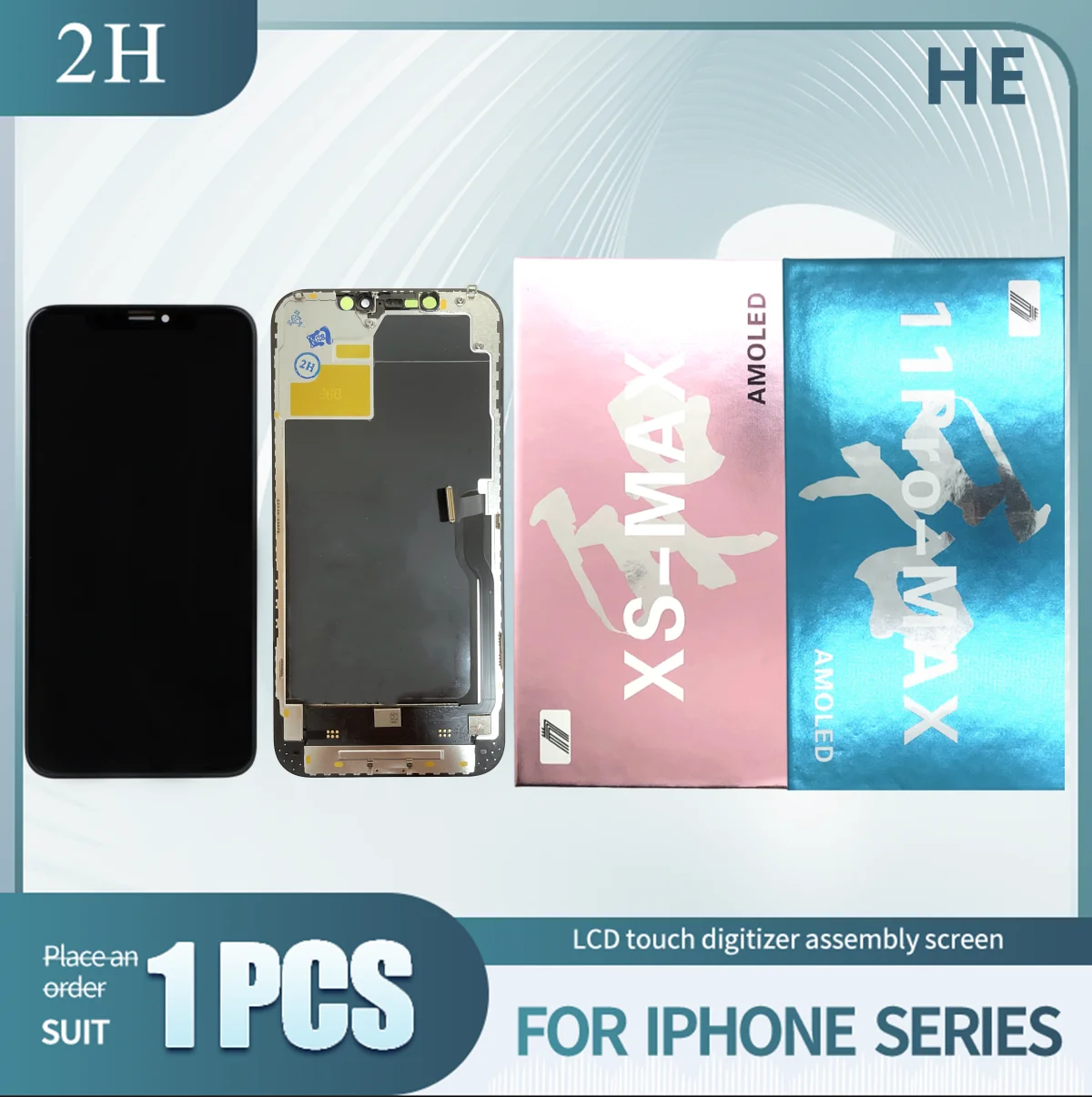 

ЖК-дисплей HE Incell для iphoneX XS XR 11, ЖК-дисплей в сборе, сенсорный экран с дигитайзером AMOLED для iphone XSMAX 11 Promax 12 12 Pro X XS, 1 шт.