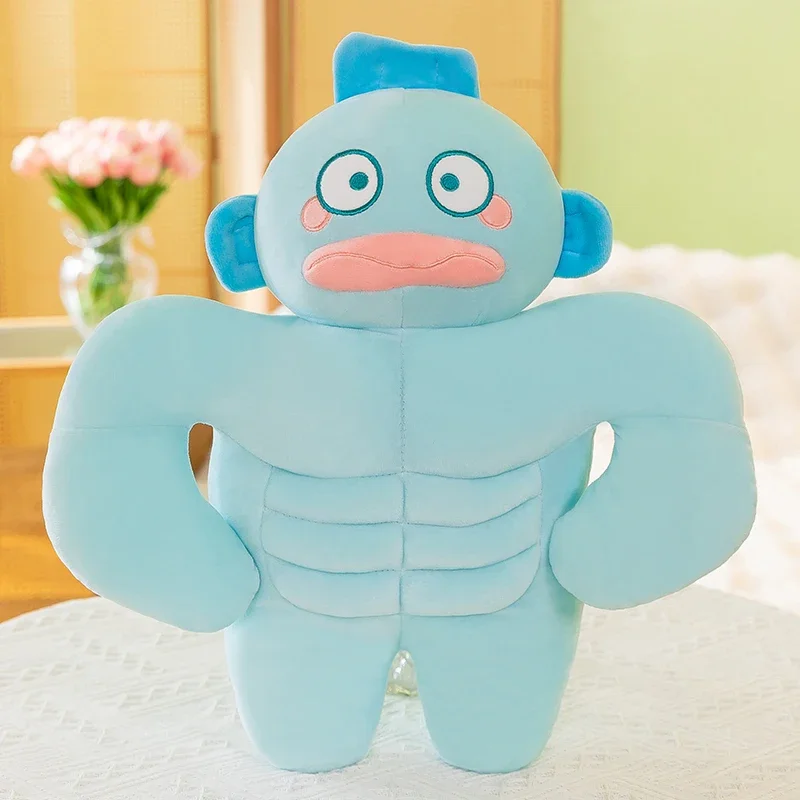 Новинка 65 см Sanrio HANGYODON уродливая Рыба Большой размер плюшевая кукла кавайная