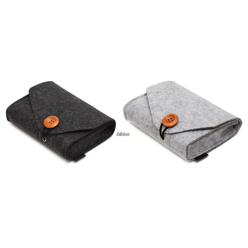Fashionable Design Solid Color Power Bank Storage Bag Portable Travel Felt USB Data Cable Earphone Organizer Bag
Fashionable Design Solid Color Power Bank Storage Bag Portable Travel Felt USB Data Cable Earphone Organizer Bag