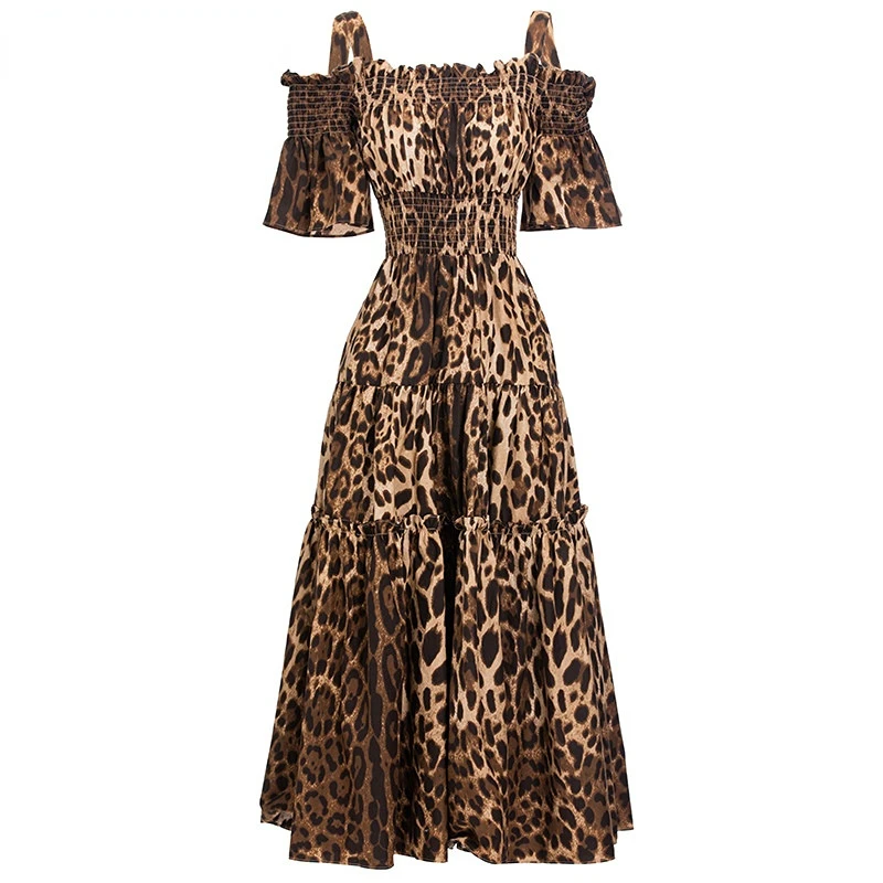 Elegant Dresses For Women 2023 Luxury Designer Evening Summer Cotton Spaghetti Strap Elastic waist Leopard print Vintage Dress
Elegant Dresses For Women 2023 Luxury Designer Evening Summer Cotton Spaghetti Strap Elastic waist Leopard print Vintage Dress