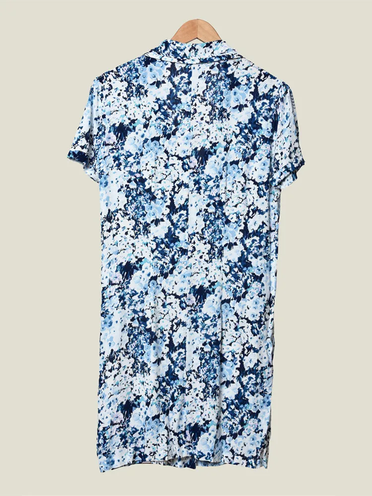 Женское винтажное мини-платье с отложным воротником однобортное платье коротким