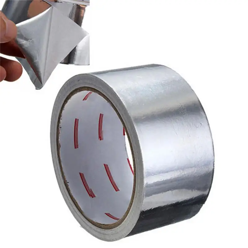 Aluminum Foil Adhesive Sealing Insulation Tape 5cm X 17m High-Temperature Resistant Heat Conduction Tape Cauldron Leak Proof 
Aluminum Foil Adhesive Sealing Insulation Tape 5cm X 17m High-Temperature Resistant Heat Conduction Tape Cauldron Leak Proof