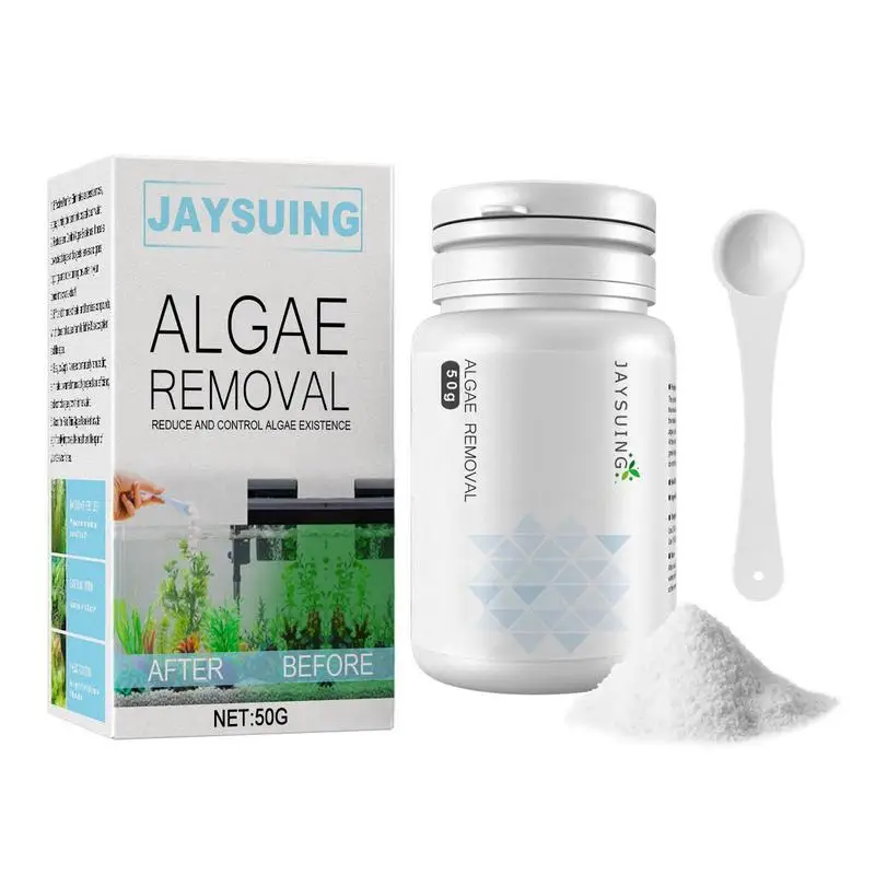 50g Algae Removal Agent With Spoon Tank Moss Remover Aquarium Fish Tank Pond Cleaner Sludge Destroyer Water Cleaning
50g Algae Removal Agent With Spoon Tank Moss Remover Aquarium Fish Tank Pond Cleaner Sludge Destroyer Water Cleaning