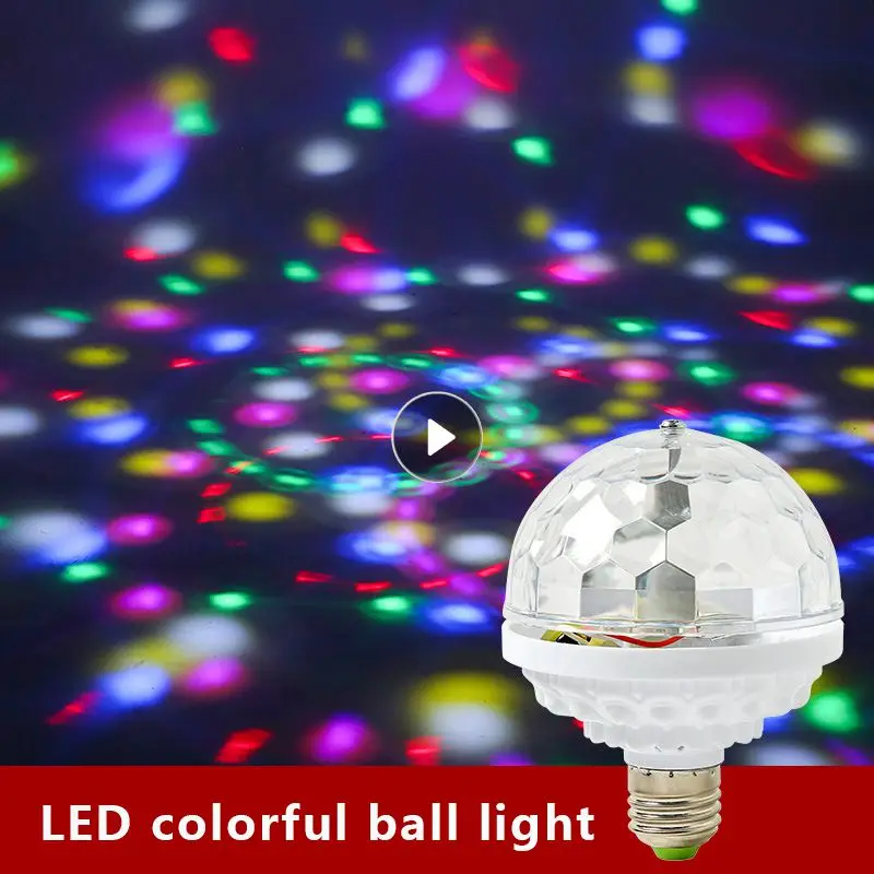 Seven Color Led Lights Rotating Lamp Ball Bulb Dj Disco Ball Household KTV Flash Indoor Room Color Lamp Bounty Stage Lamp
Seven Color Led Lights Rotating Lamp Ball Bulb Dj Disco Ball Household KTV Flash Indoor Room Color Lamp Bounty Stage Lamp