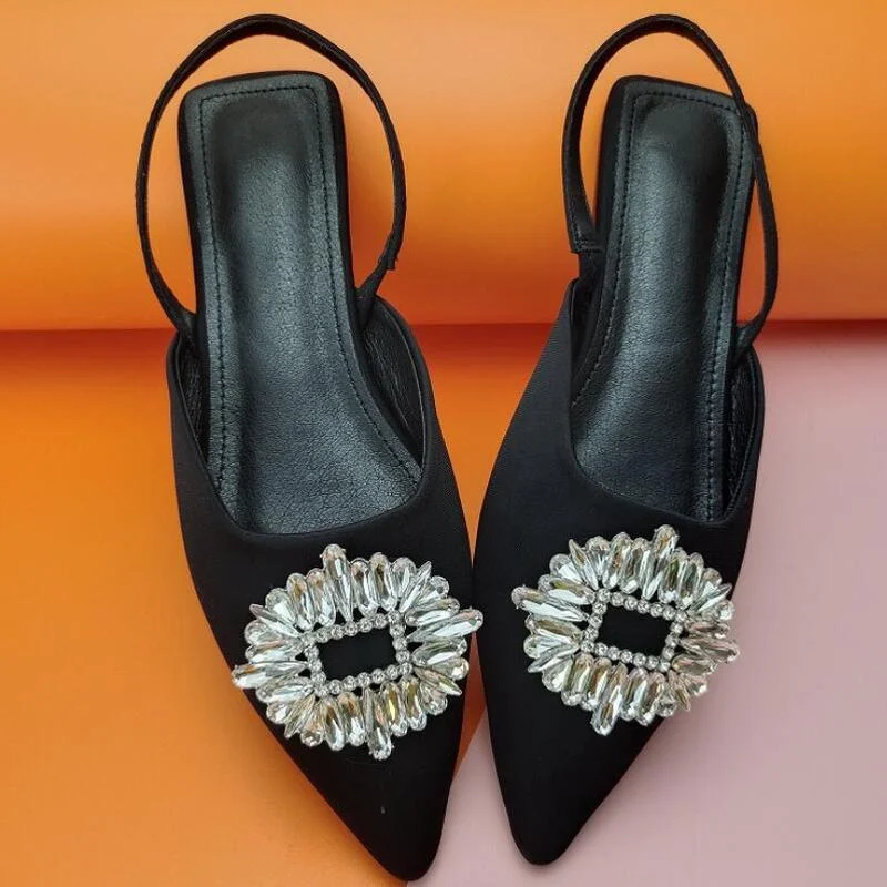 Large Size Women's Sandals Fashion Rhinestone Buckle Flat Heel Work Office Footwear for Ladies Sexy Pointed Female Mules Shoes
Large Size Women's Sandals Fashion Rhinestone Buckle Flat Heel Work Office Footwear for Ladies Sexy Pointed Female Mules Shoes