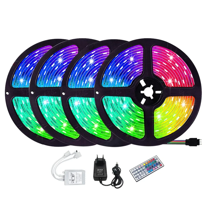 20M LED Strip Light RGB 3528 Color Changing LED Flexible Lights With 44 Key Remote For Bedroom TV Backlight Bar
20M LED Strip Light RGB 3528 Color Changing LED Flexible Lights With 44 Key Remote For Bedroom TV Backlight Bar