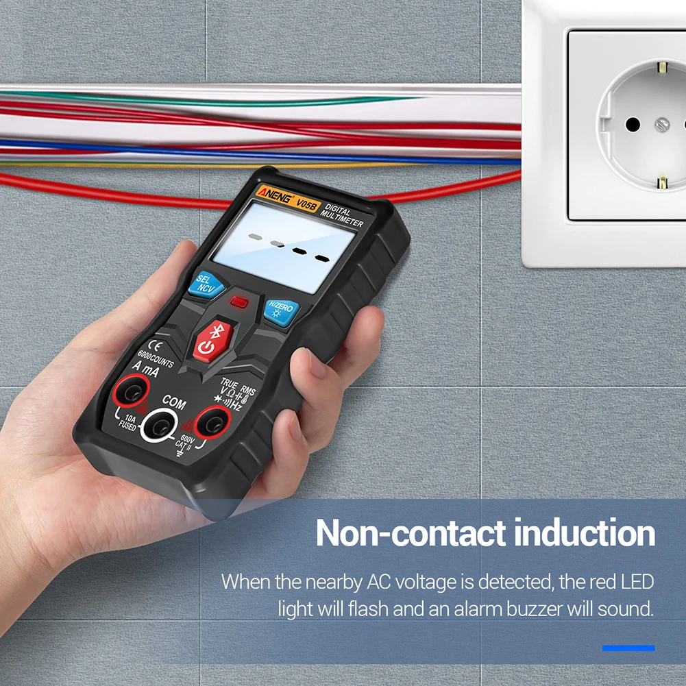 Digital Multimeter Capacitance Handheld Tester Electrical Instruments ABS Resistance Current APP Control Wireless
Digital Multimeter Capacitance Handheld Tester Electrical Instruments ABS Resistance Current APP Control Wireless